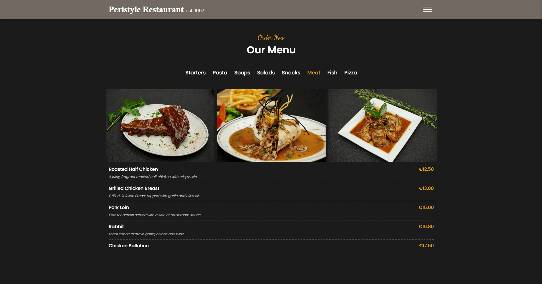 Peristyle Restaurant - Slide 3